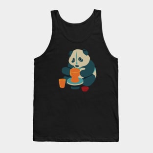 Panda loves pottery Tank Top